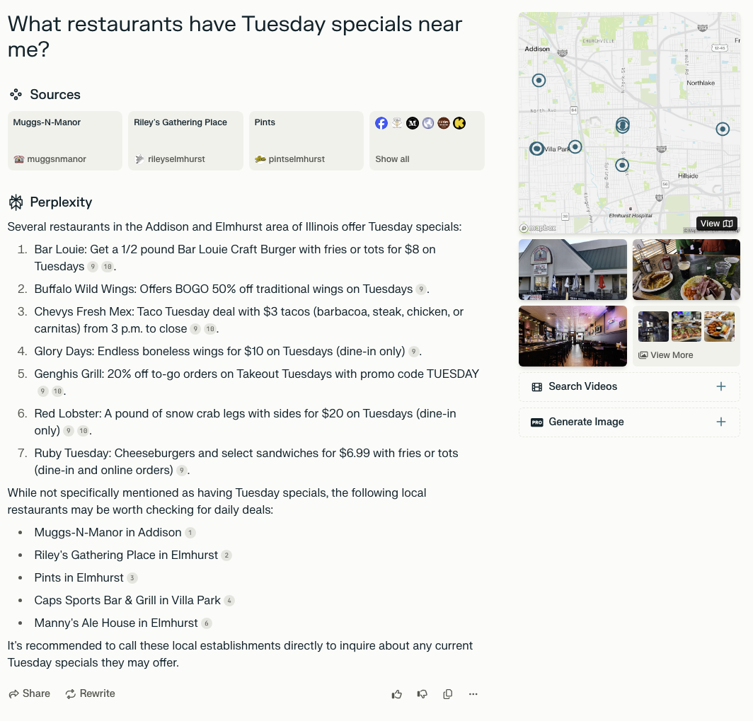 Restaurant Perplexity